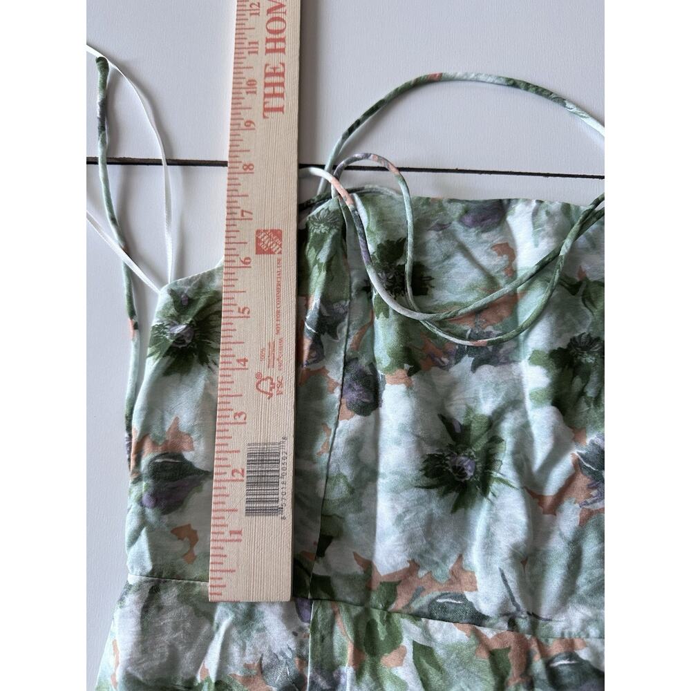 En Saison Square Neck Midi Dress Anthropologie Small Floral Garden - Picture 12 of 13